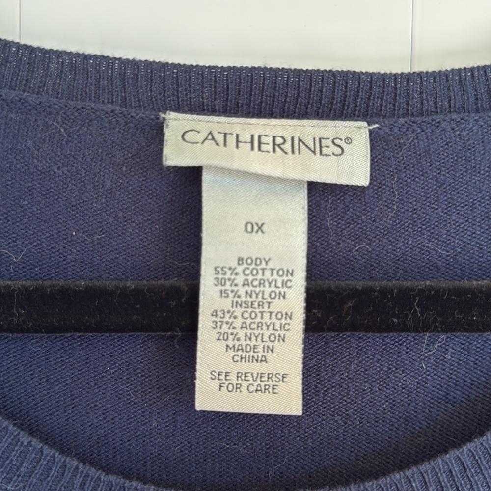 Chico's Blue Cat Sweater - Picture 4 of 5